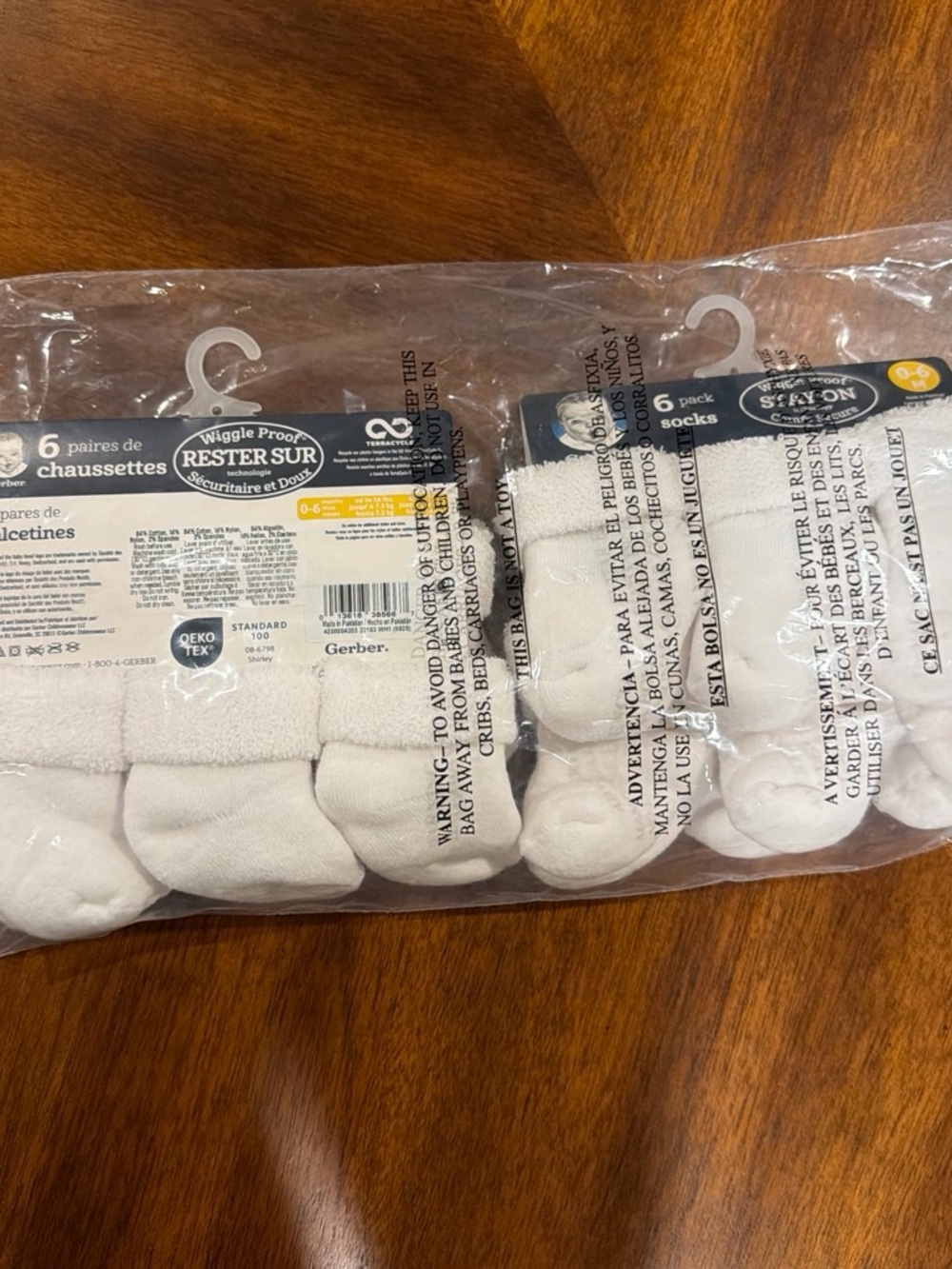 Gerber White Men's Crew Socks 6-Pack